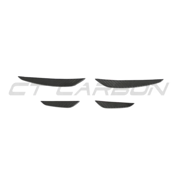 AUDI RS3 8Y CARBON FIBRE FRONT BUMPER CANARDS - CT DESIGN