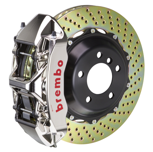 Brembo Upgrade GT System With GT-R 6-Piston Brake Caliper And Drilled Disc