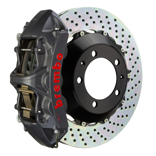 Brembo Upgrade GT System With GT-S 6-Piston Brake Caliper And Drilled Disc