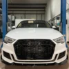 AUDI A3 S-LINE & S3 8V FACELIFT 2017-2020 GLOSS BLACK SPLITTER