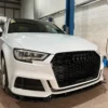 AUDI A3 S-LINE & S3 8V FACELIFT 2017-2020 GLOSS BLACK SPLITTER