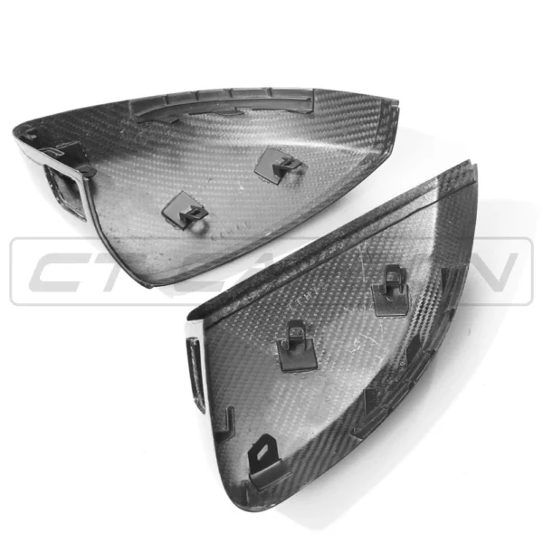 AUDI A3 S3 RS3 8V PRE-PREG CARBON FIBRE MIRRORS - WITH LANE ASSIST