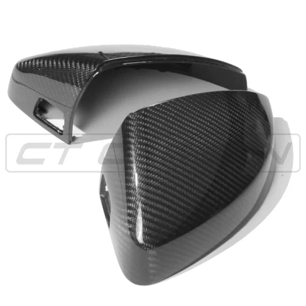 AUDI A3 S3 RS3 8V PRE-PREG CARBON FIBRE MIRRORS - WITH LANE ASSIST