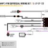 Lazer One-Lamp 3-Pin Superseal Wiring Kit (12V), with Momentary Switch (for Linear-6 Elite+) 1L-LP-EP-120