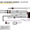 Lazer Two-Lamp 3-Pin Superseal Wiring Kit (12V), with Momentary Switch (for Linear-6 Elite+) 2L-LP-EP-120