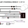 Lazer Two-Lamp 2-Pin Superseal Wiring Kit (12V) - Mid Power 2L-MP-120