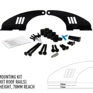Lazer Roof Rail Mounting Kit - 73mm Height 3001-C-73-K