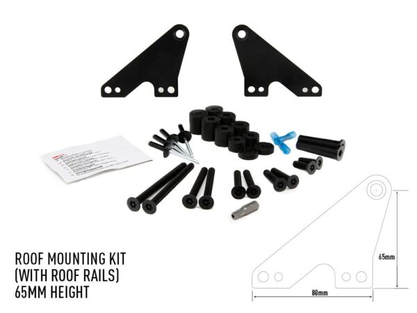 Lazer Forward Roof Mounting Kit - 65mm Height 3001-B-65-K