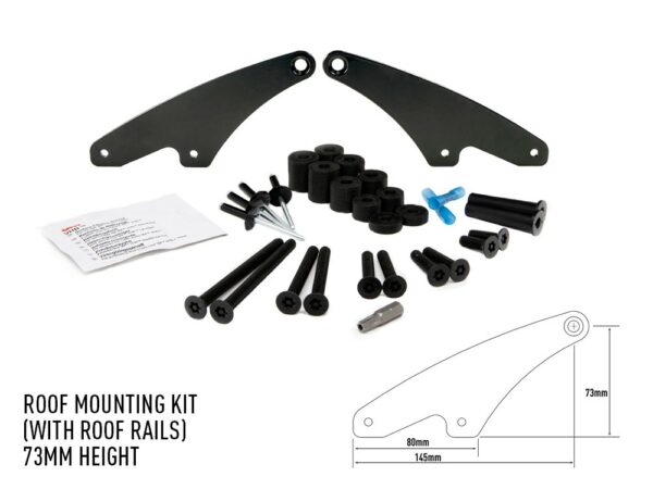 Lazer Forward Roof Mounting Kit - 65mm Height 3001-B-65-K