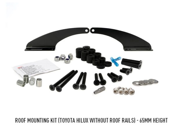 Lazer Forward Roof Mounting Kit - Toyota Hilux - 65mm Height (for Linear 42 or Triple-R 24) 3001-HILUX-65-K