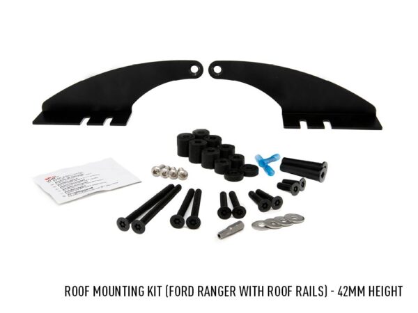 Lazer Roof Mounting Kit - Ford Ranger (with Roof Rails) - 57mm Height (for T24 Evolution) 3001-RANGER-57-K