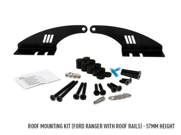 Lazer Roof Mounting Kit - Ford Ranger (with Roof Rails) - 57mm Height (for T24 Evolution) 3001-RANGER-57-K