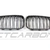 BMW F20 1 SERIES LCI DOUBLE SLAT BLACK GRILLES - BLAK BY CT CARBON