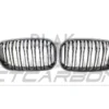 BMW F20 1 SERIES LCI DOUBLE SLAT BLACK GRILLES - BLAK BY CT CARBON