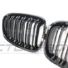 BMW F20 1 SERIES PRE-LCI DOUBLE SLAT BLACK GRILLES - BLAK BY CT CARBON