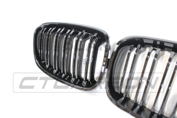 BMW F20 1 SERIES PRE-LCI DOUBLE SLAT BLACK GRILLES - BLAK BY CT CARBON