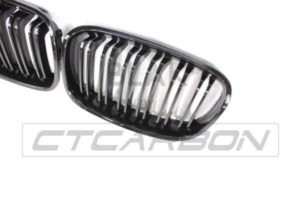 BMW F20 1 SERIES PRE-LCI DOUBLE SLAT BLACK GRILLES - BLAK BY CT CARBON