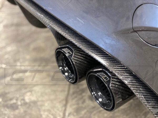 BMW M2/M3/M4/M5 F10/F80/F82/F83/F87 CARBON FIBRE EXHAUST TIPS - BLACK X4