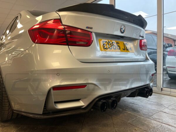 BMW M2/M3/M4/M5 F10/F80/F82/F83/F87 CARBON FIBRE EXHAUST TIPS - BLACK X4