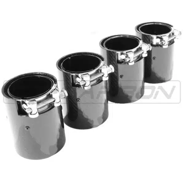 BMW M2/M3/M4/M5 F10/F80/F82/F83/F87 CARBON FIBRE EXHAUST TIPS - BLACK X4