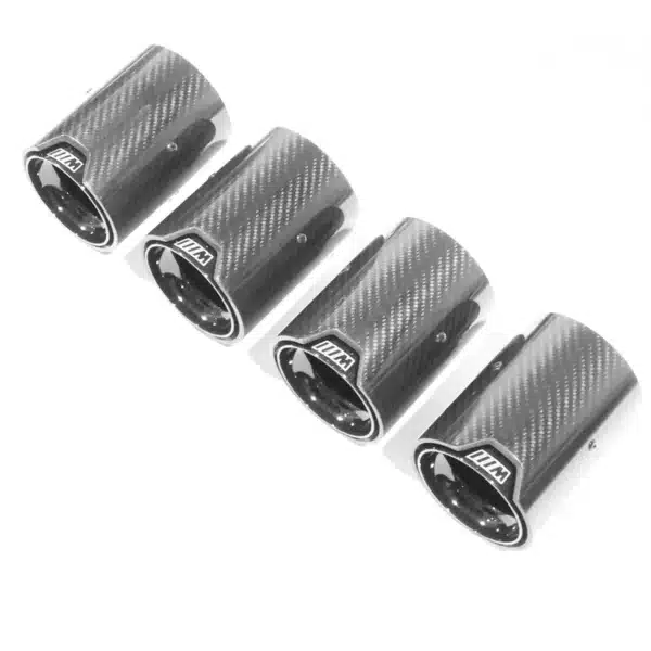 BMW M2/M3/M4/M5 F10/F80/F82/F83/F87 CARBON FIBRE EXHAUST TIPS - BLACK X4