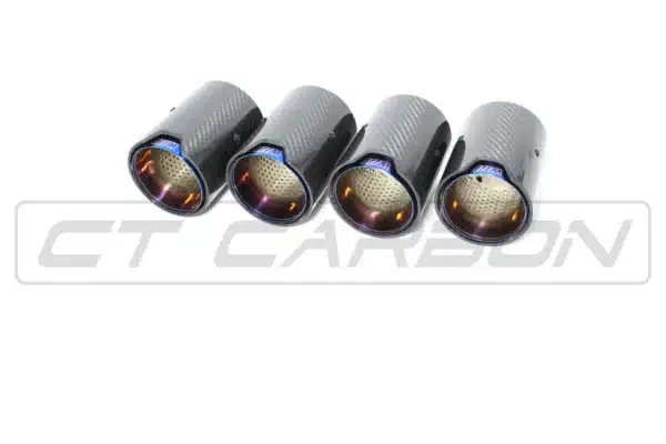 BMW M2/M3/M4/M5 F10/F80/F82/F83/F87 CARBON FIBRE EXHAUST TIPS - BURNT ENDS X4