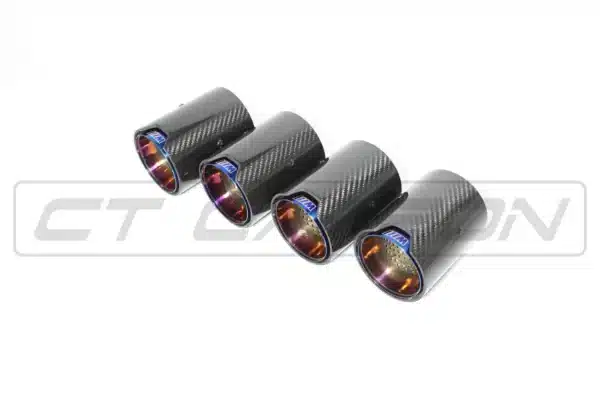 BMW M2/M3/M4/M5 F10/F80/F82/F83/F87 CARBON FIBRE EXHAUST TIPS - BURNT ENDS X4