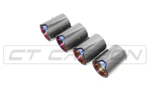 BMW M2/M3/M4/M5 F10/F80/F82/F83/F87 CARBON FIBRE EXHAUST TIPS - BURNT ENDS X4