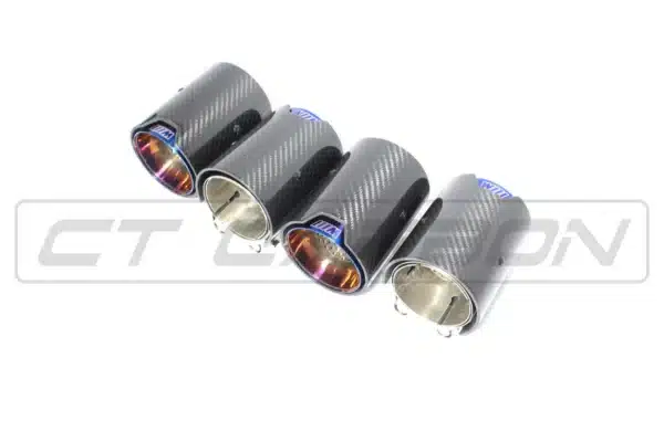 BMW M2/M3/M4/M5 F10/F80/F82/F83/F87 CARBON FIBRE EXHAUST TIPS - BURNT ENDS X4