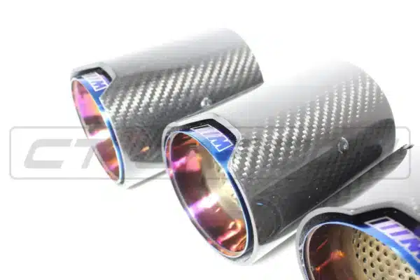 BMW M2/M3/M4/M5 F10/F80/F82/F83/F87 CARBON FIBRE EXHAUST TIPS - BURNT ENDS X4