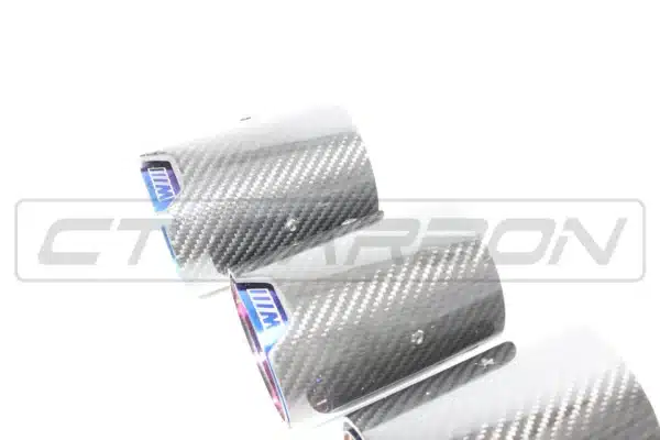 BMW M2/M3/M4/M5 F10/F80/F82/F83/F87 CARBON FIBRE EXHAUST TIPS - BURNT ENDS X4