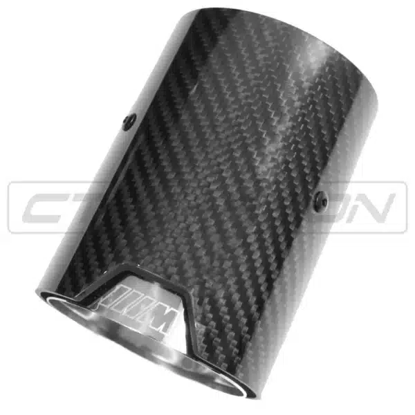 BMW M2/M3/M4/M5 F10/F80/F82/F83/F87 CARBON FIBRE EXHAUST TIPS - CHROME X4