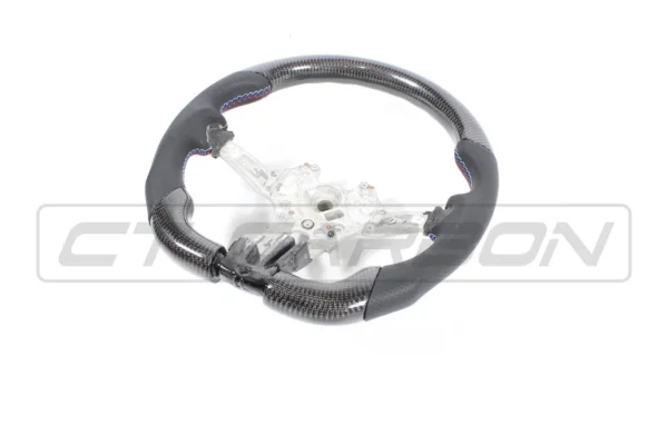 BMW FXX CARBON FIBRE / LEATHER FLAT BOTTOM STEERING WHEEL