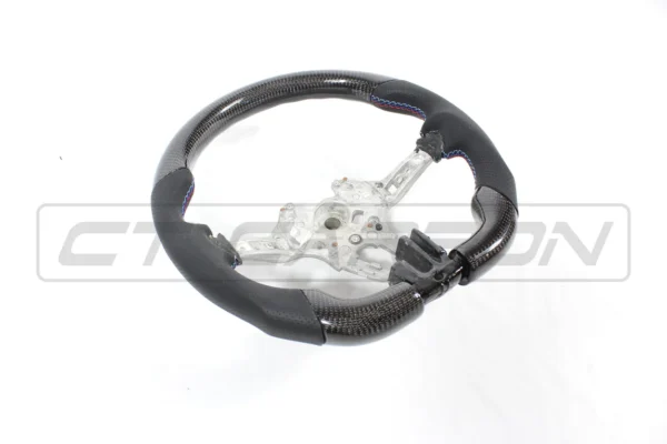 BMW FXX CARBON FIBRE / LEATHER FLAT BOTTOM STEERING WHEEL