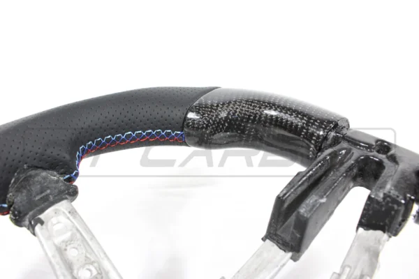 BMW FXX CARBON FIBRE / LEATHER FLAT BOTTOM STEERING WHEEL