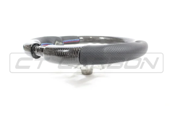 BMW FXX CARBON FIBRE / LEATHER FLAT BOTTOM STEERING WHEEL