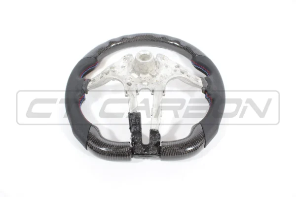 BMW FXX CARBON FIBRE / LEATHER FLAT BOTTOM STEERING WHEEL