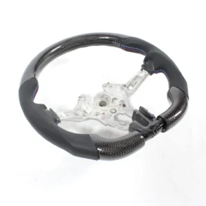 BMW FXX CARBON FIBRE / LEATHER FLAT BOTTOM STEERING WHEEL