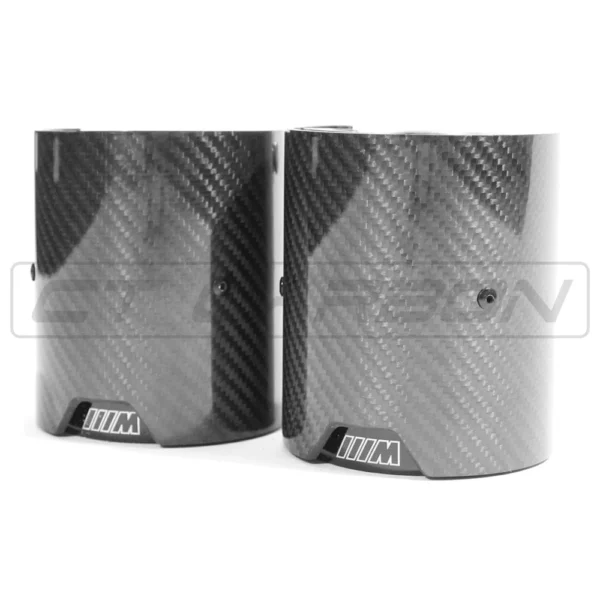 BMW F40/F44 135i & 235i CARBON FIBRE EXHAUST TIPS - BLACK (SET OF 2)