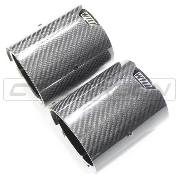 BMW F40/F44 135i & 235i CARBON FIBRE EXHAUST TIPS - BLACK (SET OF 2)