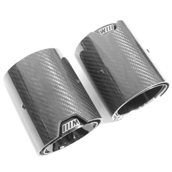 BMW F40/F44 135i & 235i CARBON FIBRE EXHAUST TIPS - BLACK (SET OF 2)