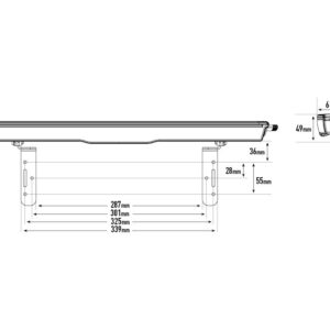 Lazer Number Plate Mount - For Glide NPM-GLIDE