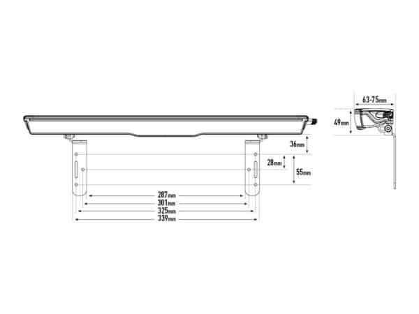 Lazer Number Plate Mount - For Glide NPM-GLIDE