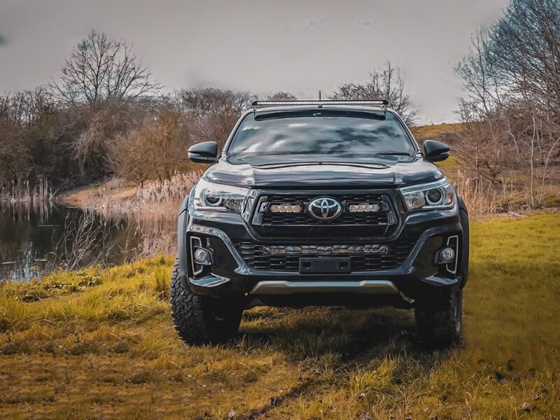 Lazer Forward Roof Mounting Kit - Toyota Hilux - 65mm Height (for Linear 42 or Triple-R 24) 3001-HILUX-65-K - OPSHOLDERS Lazer Forward Roof Mounting Kit - Toyota Hilux - 65mm Height (for Linear 42 or Triple-R 24) 3001-HILUX-65-K