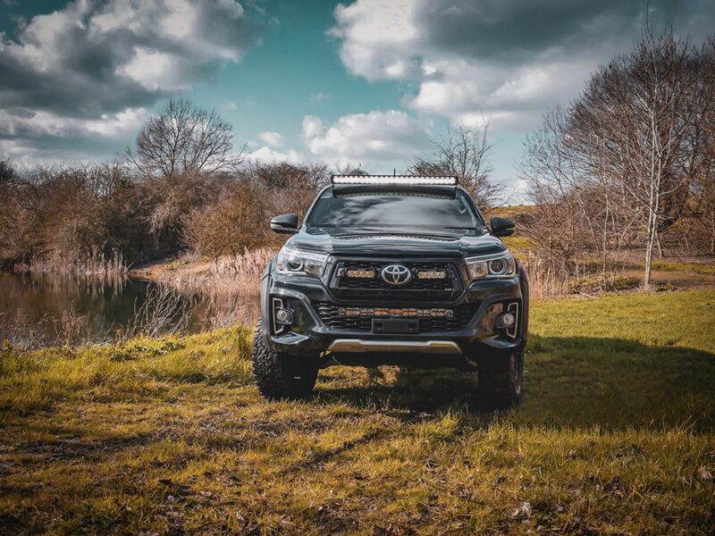 Lazer Forward Roof Mounting Kit - Toyota Hilux - 65mm Height (for Linear 42 or Triple-R 24) 3001-HILUX-65-K - OPSHOLDERS Lazer Forward Roof Mounting Kit - Toyota Hilux - 65mm Height (for Linear 42 or Triple-R 24) 3001-HILUX-65-K