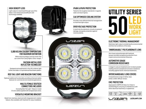 Lazer Utility-50 STD (Fixed Bolt) 00U50-FB-B