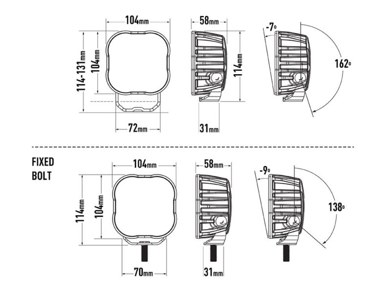 Lazer Utility-50 STD (Fixed Bolt) 00U50-FB-B - OPSHOLDERS Lazer Utility-50 STD (Fixed Bolt) 00U50-FB-B