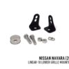 Lazer Nissan Navara (2014-2021) - Lower Grille Fixing Kit (for Linear-18) VIFK-NAVARA-01K