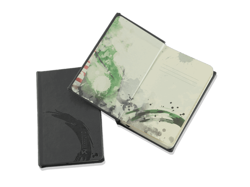 Akrapovič Notebook Black Mini - OPSHOLDERS Akrapovič Notebook Black Mini