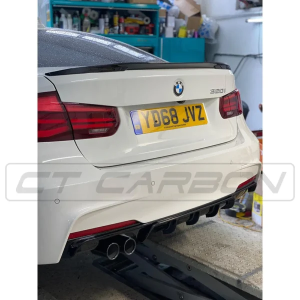 BMW 3 SERIES F30 GLOSS BLACK FULL KIT (TWIN EXHAUST) - MP STYLE - BLAK BY CT CARBON